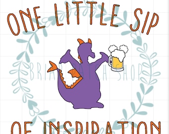 Figment one little sip iron on