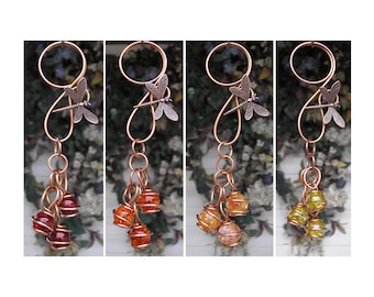 Dragonfly Garden Decor Glass Copper Suncatcher Yard Lawn Art Outdoor Decor Butterfly