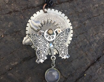 Steampunk Butterfly Necklace