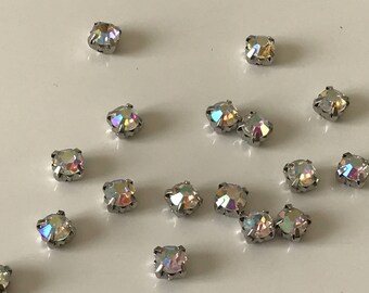 Lot 1440 rhinestone studded sew 5 mm AB Crystal