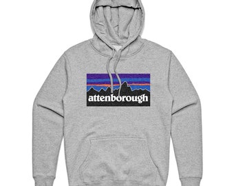 David Attenborough hoodie hooded sweatshirt in grey
