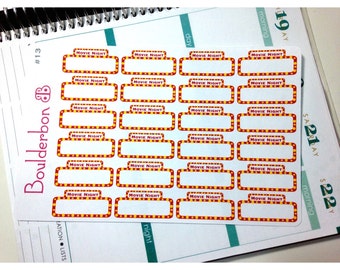 movie Printable Planner Stickers cinema Movie Night
