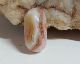 Small Ring Size Red Lace Agate Cabochon