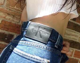 Calvin Klein High Waisted dark wash jeans