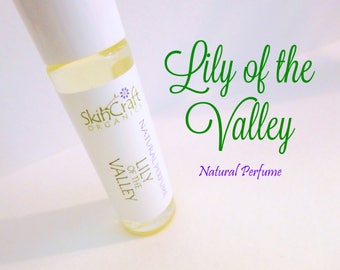 Natural Lily of the Valley Perfume Oil - Roll On Perfume - Organic Fragrance Oil Perfume - Floral Perfume Oil - Gift for Women - .3 oz