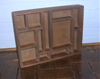Vintage Shadow Box Vintage Wooden Shadow Box With 13 Sections