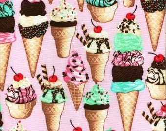 Cotton Fabric Quilting Ice Cream Cones