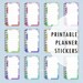 Printable Planner Stickers - Planner Ephemera - Use on Planners, BUJO, Bullet Journals, Notes, and Scrapbooking