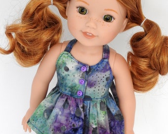 Handmade to fit Wellie Wishers Doll Halter Top and Shorts