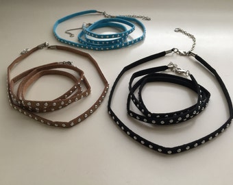 Wrap bracelet and choker set for dollar 15 each.