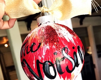 Custom Last name Ornament