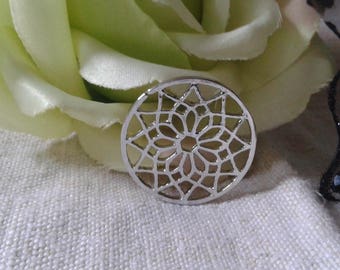 set of 2 prints "mandalas" in silver