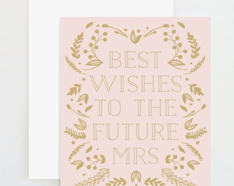 Best Wishes to the Future Mrs Bridal Shower Card