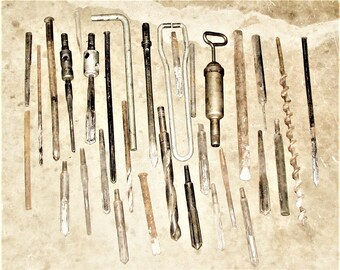 Milwaukee Hammer Drill Bits Lot Old Milwaukee Hammer Drill
