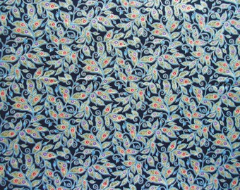 Paisley Fern Fabric - Blank Quilting 2010 - 100% cotton - 19" x 44" only