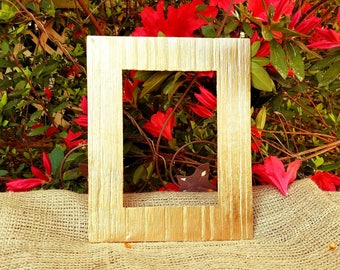 Metallic gold , cast iron open frame, empty frame, gold picture frame, gallery wall, wedding decor, nursery decor