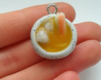 Polymer clay ramen noodle bowl
