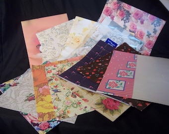 Vintage Floral Wrapping Paper lot