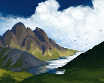 Custom Environment Digital Paintings