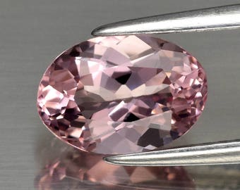 Very Clean! 1.35 ct 8.8 X 6.2 mm Oval Natural unheated Pink Morganite, Madagascar