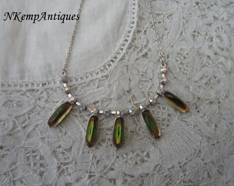Vintage rhinestone necklace 1950's