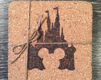 4 Inch Castle Coasters- Set of 4
