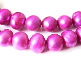 5 x 10-12 mm purple freshwater pearls