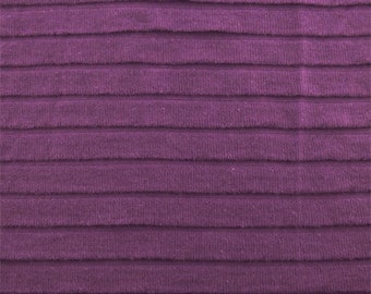 Purple Pleated Knit, Fabric By The Yard
