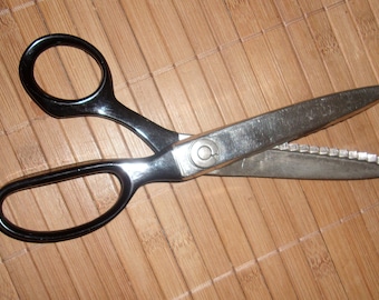 Vintage Pinking Shears Scissors Weiss 7 1/2"