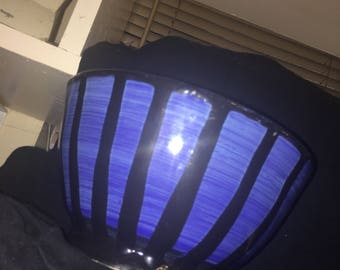 Large Royal Blue and Teal Swirled Bowl