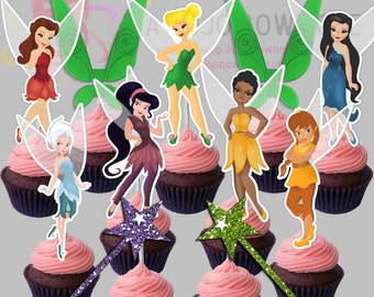 Cupcake Toppers Fairies, Printables for Fairies Party