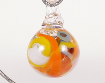 110267 Medium Hand Blown Hanging Art Glass Ball Decorative Ornament