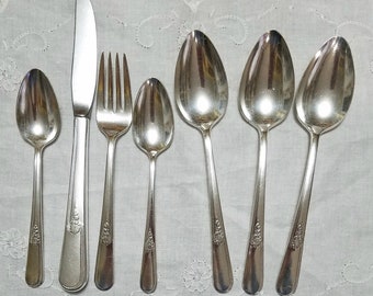 Vintage Silver Plated Holmes & Edwards Flatware Youth Pattern