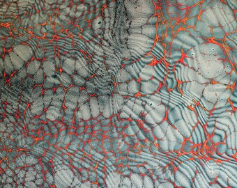 Marbling paper Art Witch role marbled