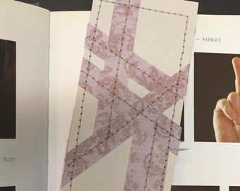 Purple strip Mini bookmark!