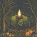 Halloween Cross Stitch Pattern "Halloween Bonfire'