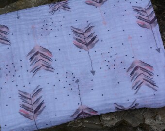 Swaddle Blanket, Double Gauze Blanket, Baby Swaddling Blanket, Muslin Baby Blanket/ Baby Shower Gift