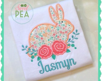 Girls Easter Shirt - Easter Bunny Shirt - Baby Easter Shirt - Baby Bunny Shirt - First Easter Shirt - Personalized Easter Shirt - Girl Bunny