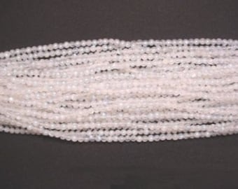 5mm round rainbow moonstone bead strand