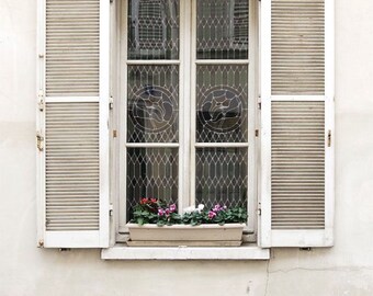 Paris Photography, “White Window” Paris Print, Large Art Print Fine Art Photography, Modern Wall Art, Apartment Art, Gift for Mom
