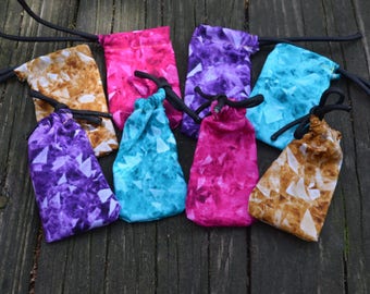 Mini Crystal Pouch - Crystal Printed Pouch - Medicine Bag