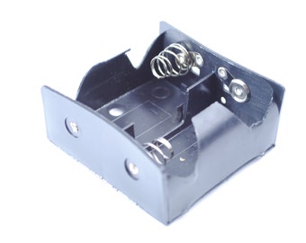 Proops D tipo x 2 batería titular negro con batería Conector rápido 70 x 70 x 34 mm. (E3300) Reino Unido libre franqueo