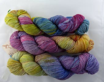 Merino Wool, superwash, handdyed