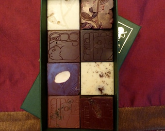 Chocolate Bar TASTING KIT - 8 Squares of Edible Art