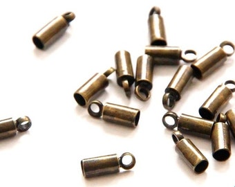 20 end caps for 2 mm strips/Bronze