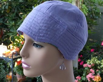 Womens Chemo Hat Soft Cancer Cap Alopecia Hat Reversible Small/Medium