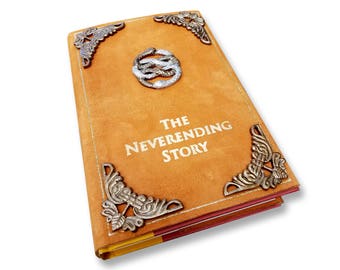 BACK IN STOCK!! The Neverending Story book Leather dust cover