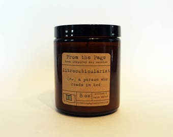 Librocubicularist - 8 oz candle