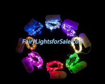 2m/6.6 ft 1 ensemble 20 micro LED guirlande lumineuse string pile bouton CR2032 pour bricolage, centre de table, vase, mariage, costume, rave, extérieur, événement