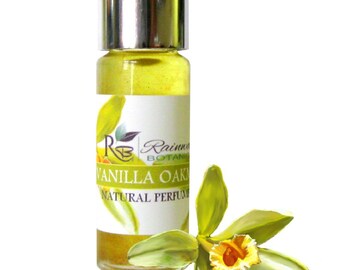 Vanilla & Oakmoss natural perfume oil made with pure essential oils and absolutes